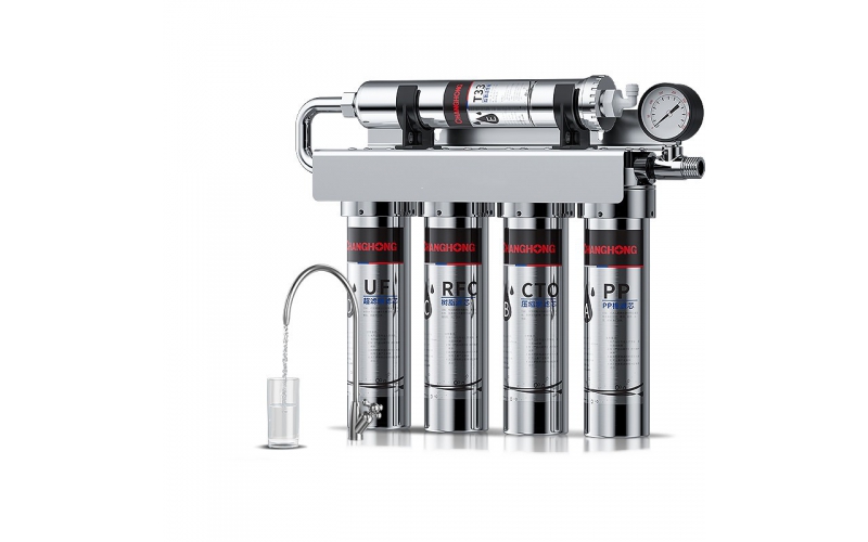 凈水器家用直飲廚房自來水龍頭前置過濾五級(jí)超濾不銹鋼凈水機(jī)